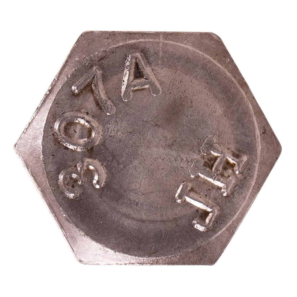 7/8"-9 x 4" A307 Grade A Hex Bolts (25 Pack) - Plain Finish