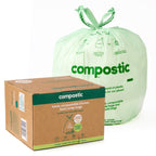 Compostable Small Trash Bags 2.6 Gallon for Bathroom, 200 Ct