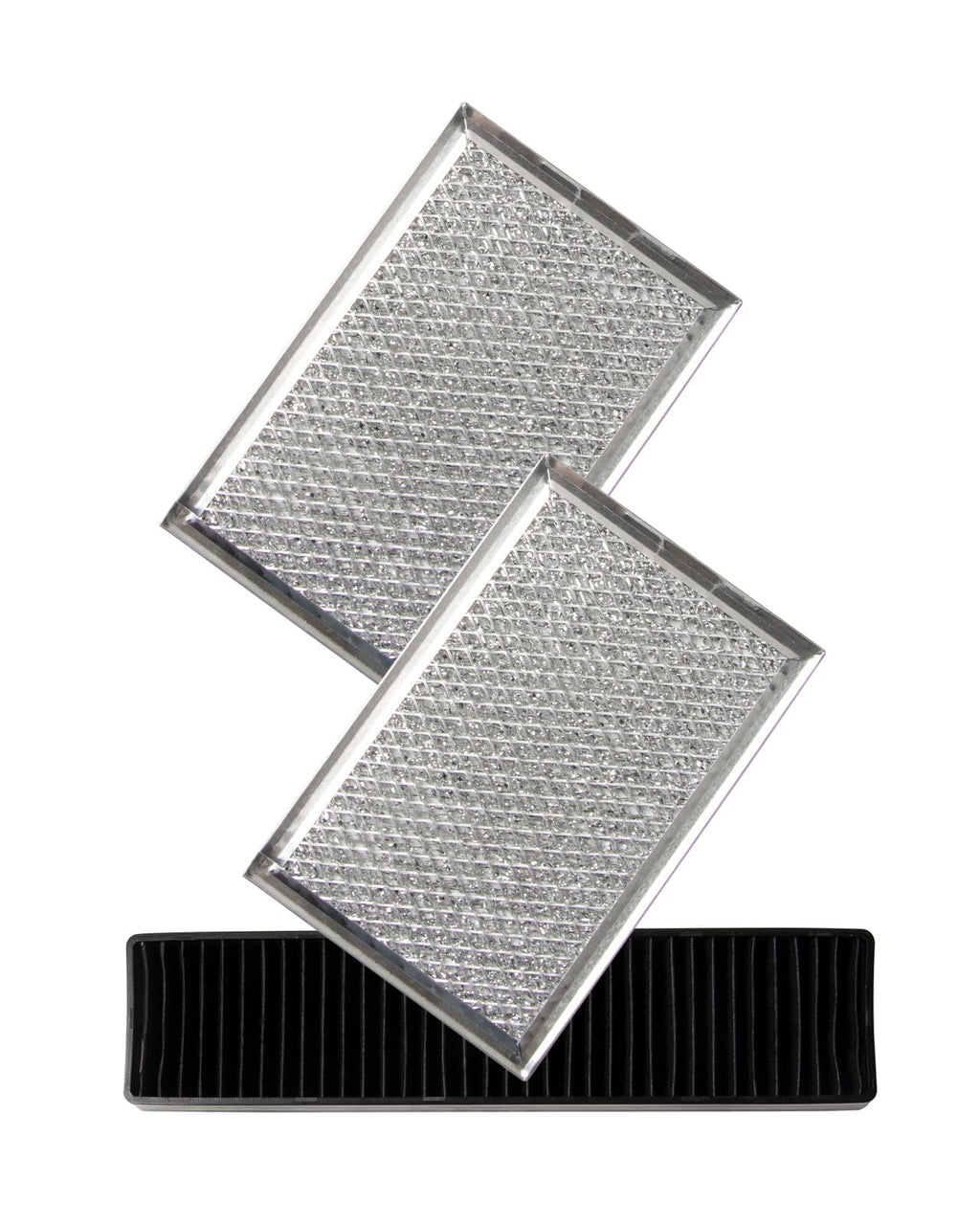3 Pcs Microwave Oven Grease & Charcoal Filter Set Compatible with GE