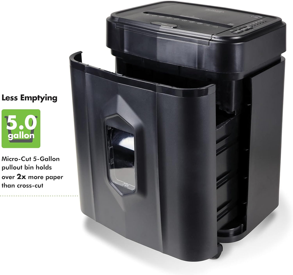 AU120MA 120-Sheet Auto Feed High Security Micro-Cut Paper Shredder / 30 Minutes (Black)