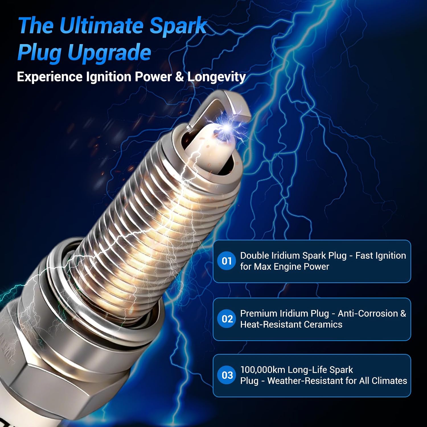 OTO-K Ignition Coil Packs and Iridium Spark Plugs Compatible with V8 5.7L Hemi Ram 1500 2500 3500 Dodge Challenger