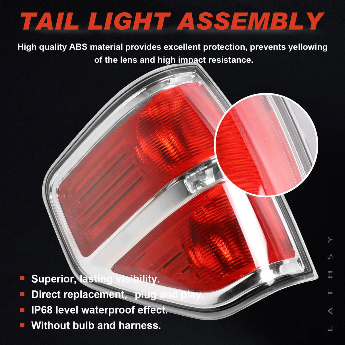 Tail Lights Compatible With 2009-2014 Ford F150 Driver and Passenger Side
