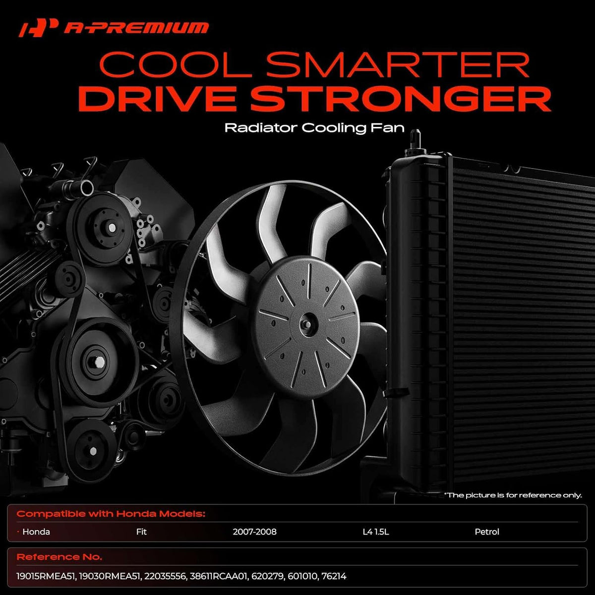 A-Premium Engine Radiator Cooling Fan Assembly