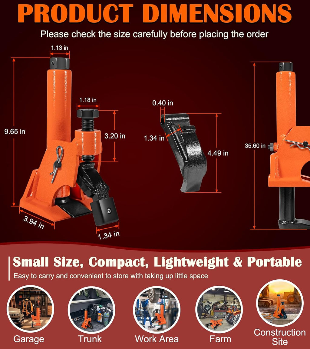 Manual Tire Bead Breaker with Rubber Pad Protector, 38"-42" Tires Changer Tool, Heavy-Duty Tire Bead Removal Tool