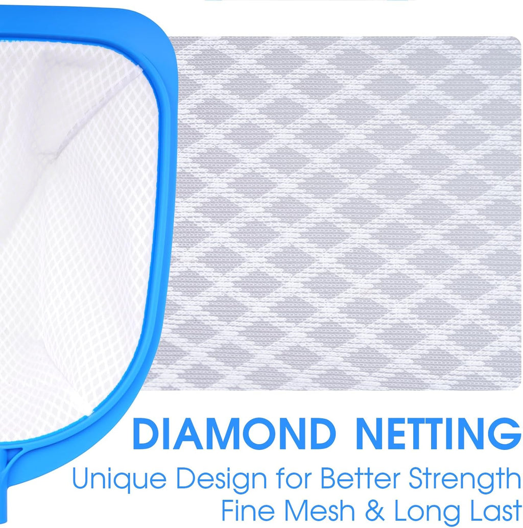 25'' Long Hot Tub Skimmer for Spa, Handy Pool Skimmer Net with Ultra Fine Diamond Netting Mesh for Small Pools