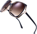 Women's Oversized Square Jackie O Cat Eye Hybrid Butterfly Fashion Sunglasses - Exquisite Packaging