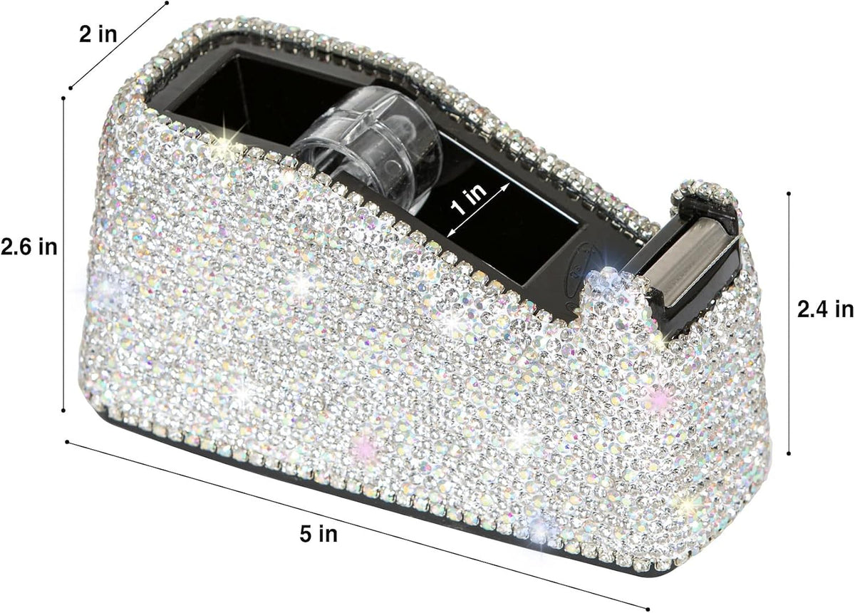 Bling Dazzling Rhinestone Desktop Tape Dispenser