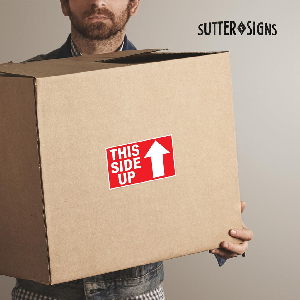 This Side Up Stickers for Shipping (1500 Labels) 3x5
