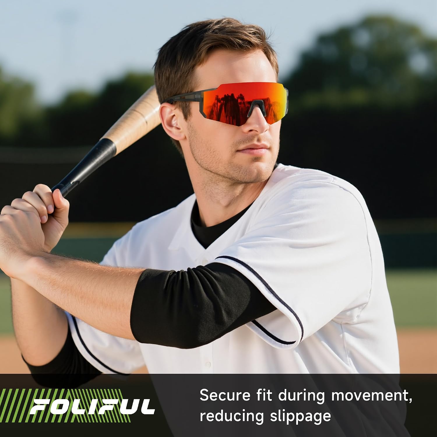 Sports Polarized Sunglasses Men Women for Running Baseball Hiking | 3 Pack Lightweight Sun Glasses with UV Protection