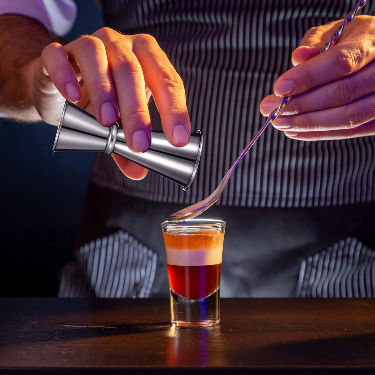 6 Pieces Jigger for Bartending, Double 2 oz 1 oz Cocktail Japanese