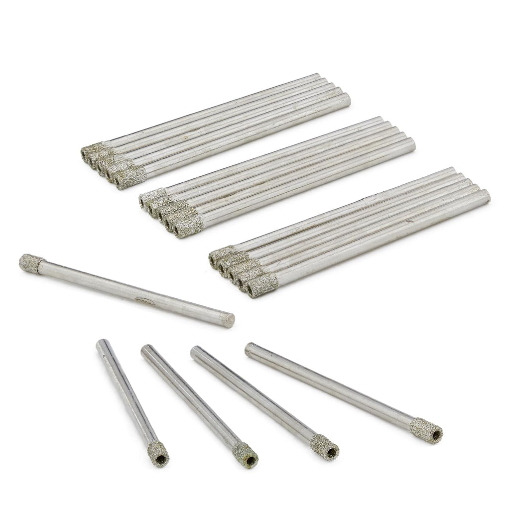 3mm Diamond Drill Bit, 1/8" Diamond Drill Bits, Glass Drill Bit, Coated Hole Saw Core Bit Tools for Stone Tile Pack
