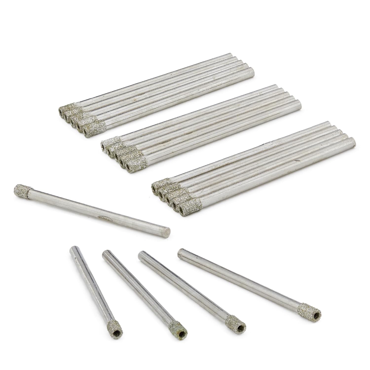 3mm Diamond Drill Bit, 1/8" Diamond Drill Bits, Glass Drill Bit, Coated Hole Saw Core Bit Tools for Stone Tile Pack