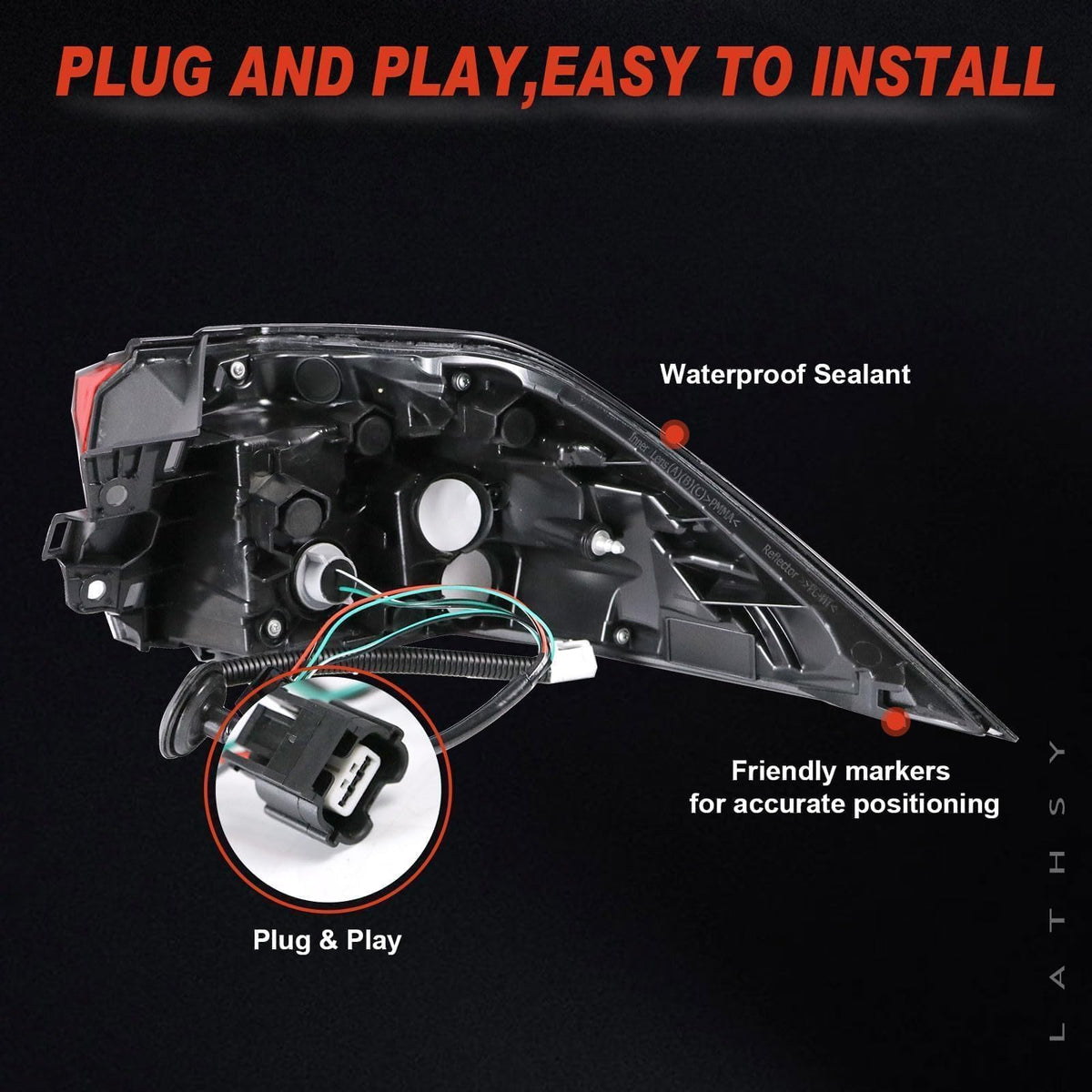 Tail Light Compatible With 2019-2023 Toyota RAV4 Outer Right Passenger Side