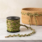 33Ft Green Leaf Jute Twine, Decorative Vine Rope for Wedding Gift