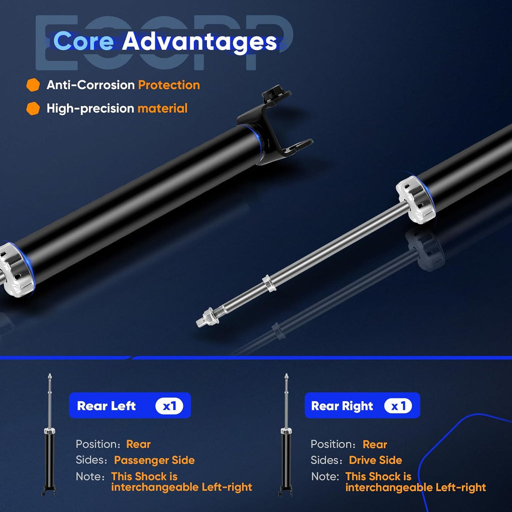 Shocks and Struts, ECCPP Rear Shock Absorbers for Nissan Altima 2002-2006