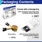 3 Sets Digital Temperature & Humidity Sensor Modules, DHT22/AM2302