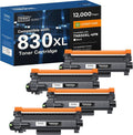 TN830XL Toner Cartridge Replacement for Brother TN830XL TN830 4 Pack