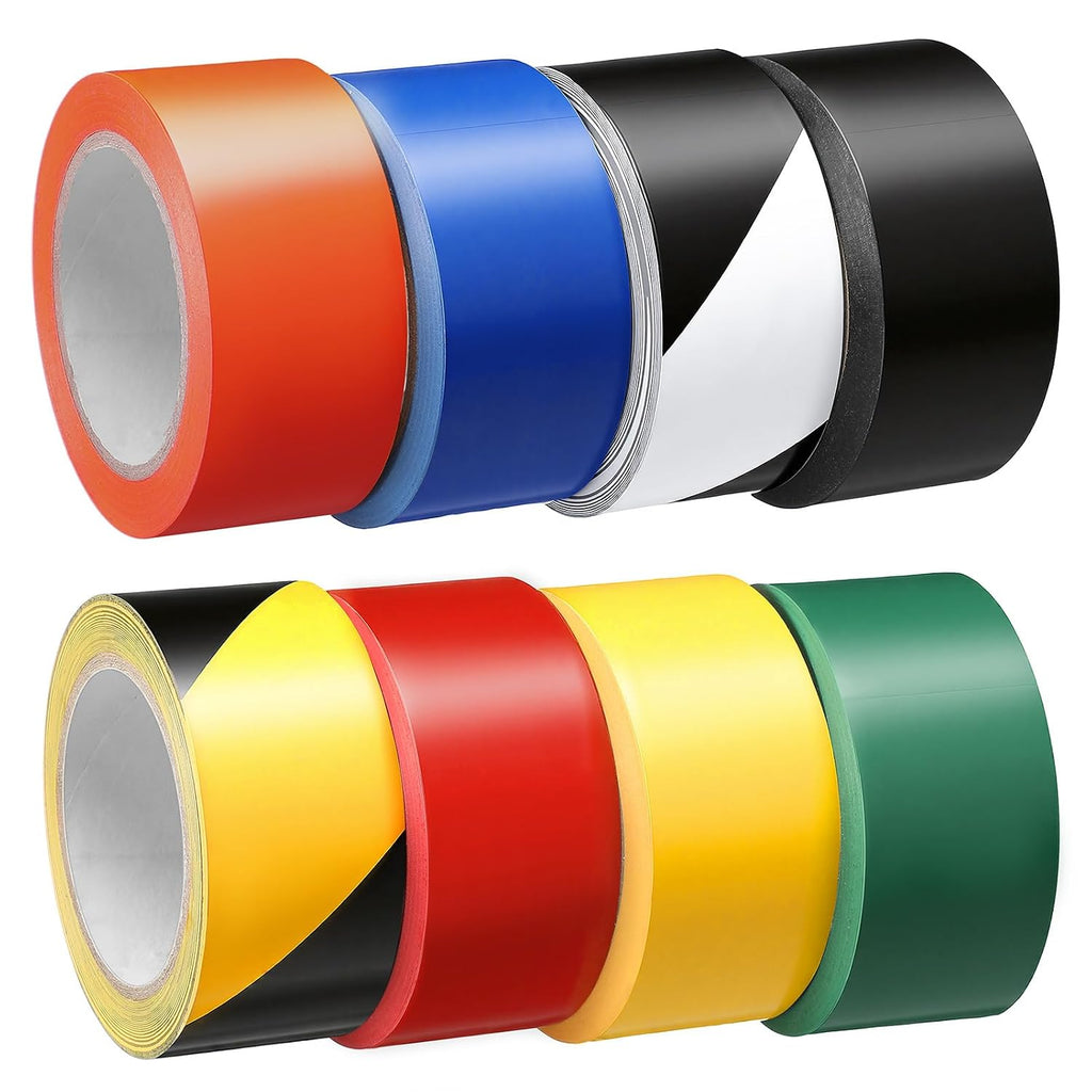 8 Rolls Floor Marking Tape Set, 2 Inch x 36 Yards Color Coding