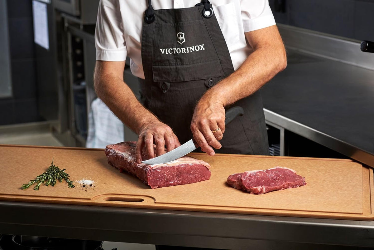 Fibrox 8-Inch Curved Breaking Knife - Pro Butcher Slicing Knife