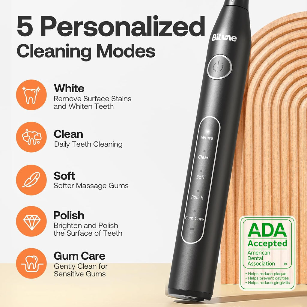 Water Flosser and Electric Toothbrush Combo - Cordless Water Flosser for Teeth - 5 Modes Sonic Electric Toothbrush, 3