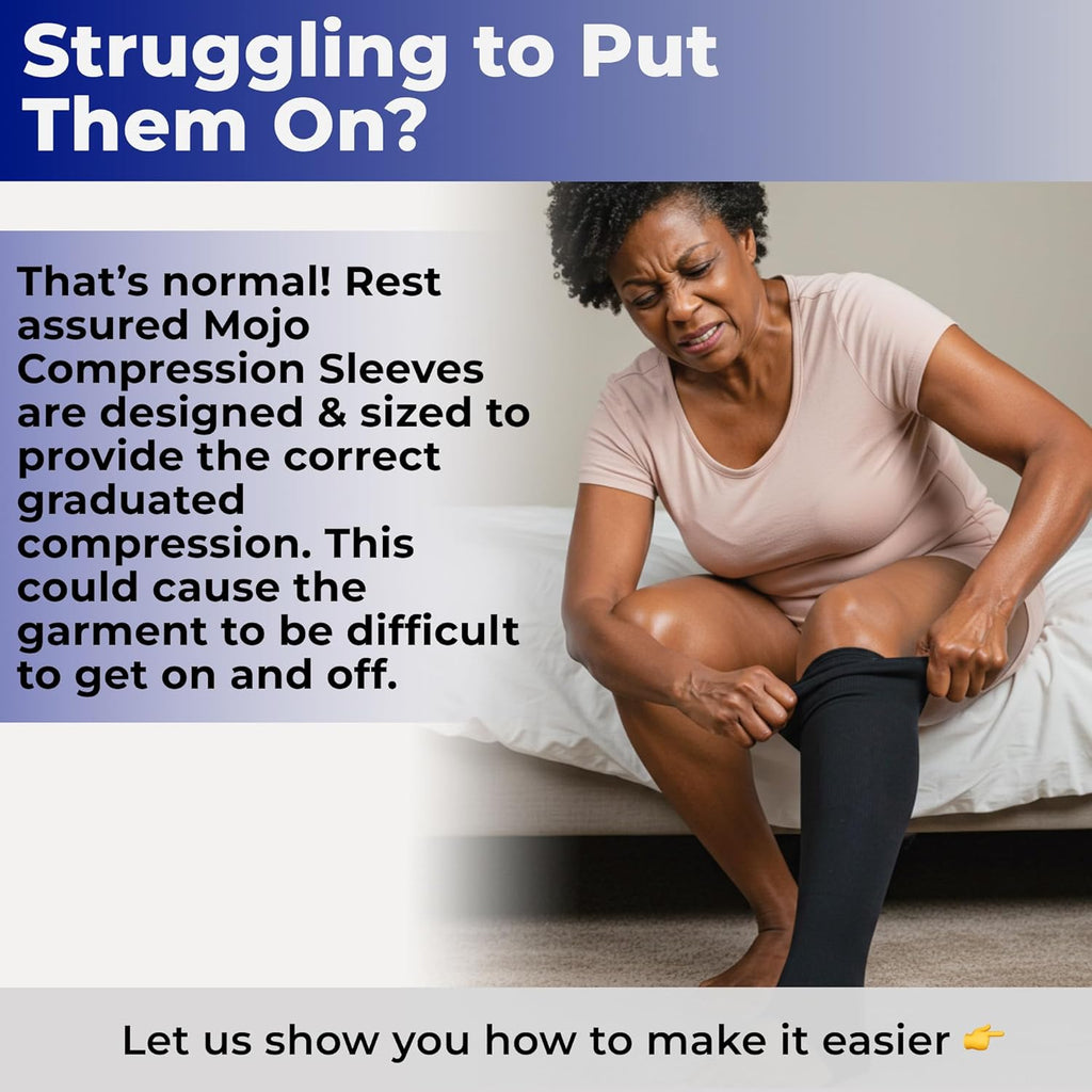 20-30mmHg Graduated Support Thigh-Hi Leg Sleeves with Grip Top - Reduces Swelling, Ideal for Varicose Veins