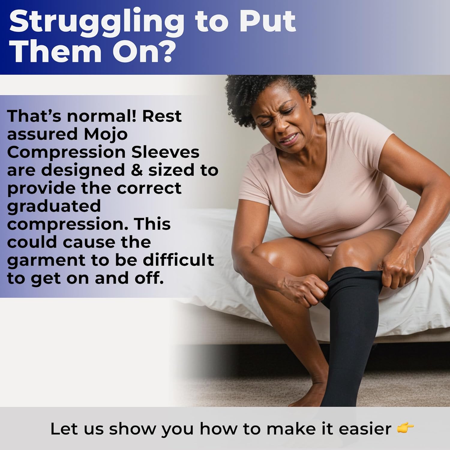 20-30mmHg Graduated Support Thigh-Hi Leg Sleeves with Grip Top - Reduces Swelling, Ideal for Varicose Veins