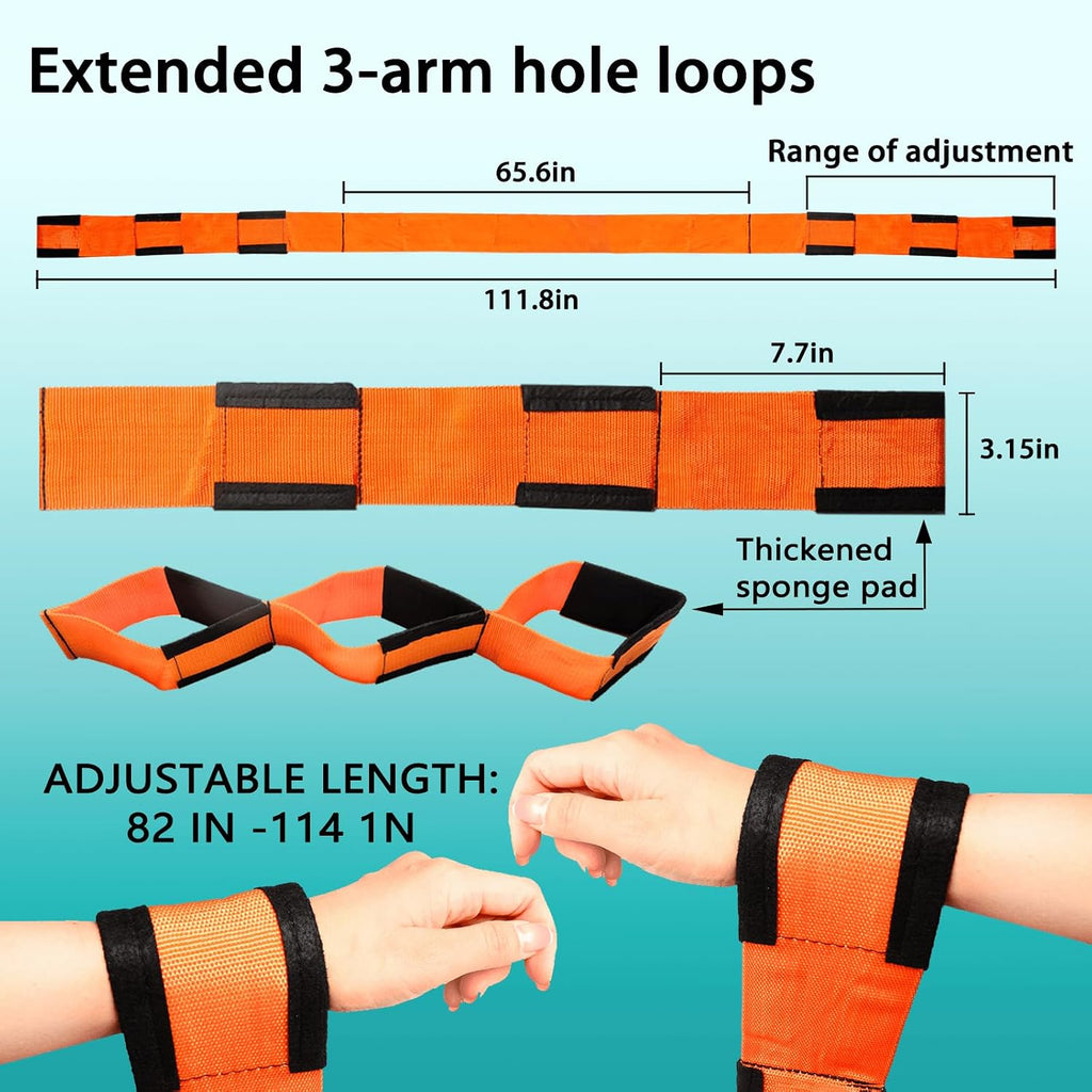 Moving Straps Upgrade Width, 2-Person Lifting and Moving System with Cotton Gloves, Lifting Wrist Straps for Moving