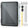IP67 ABS Outdoor Electrical Junction Box Waterproof with Aluminum DIN Rail