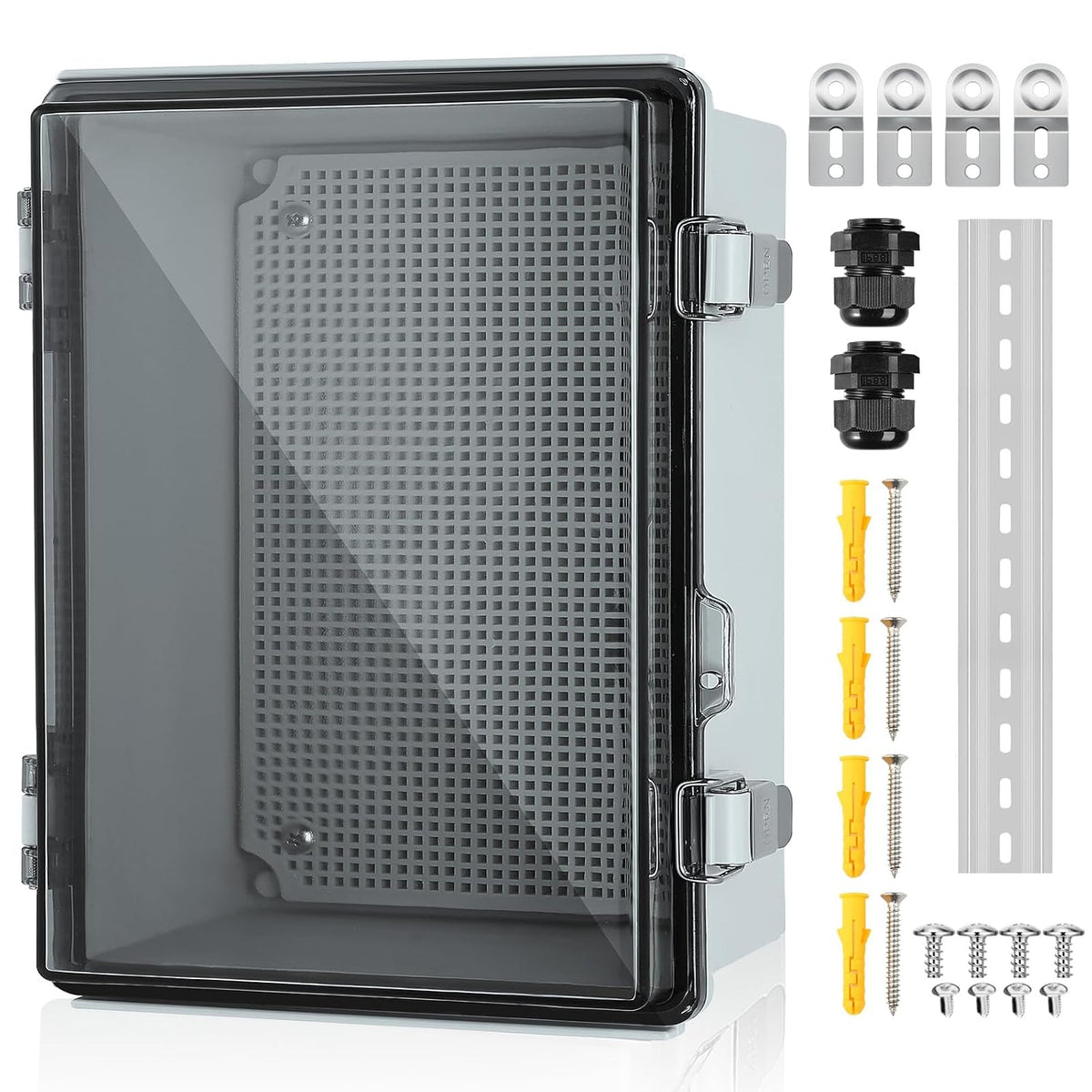 IP67 ABS Outdoor Electrical Junction Box Waterproof with Aluminum DIN Rail