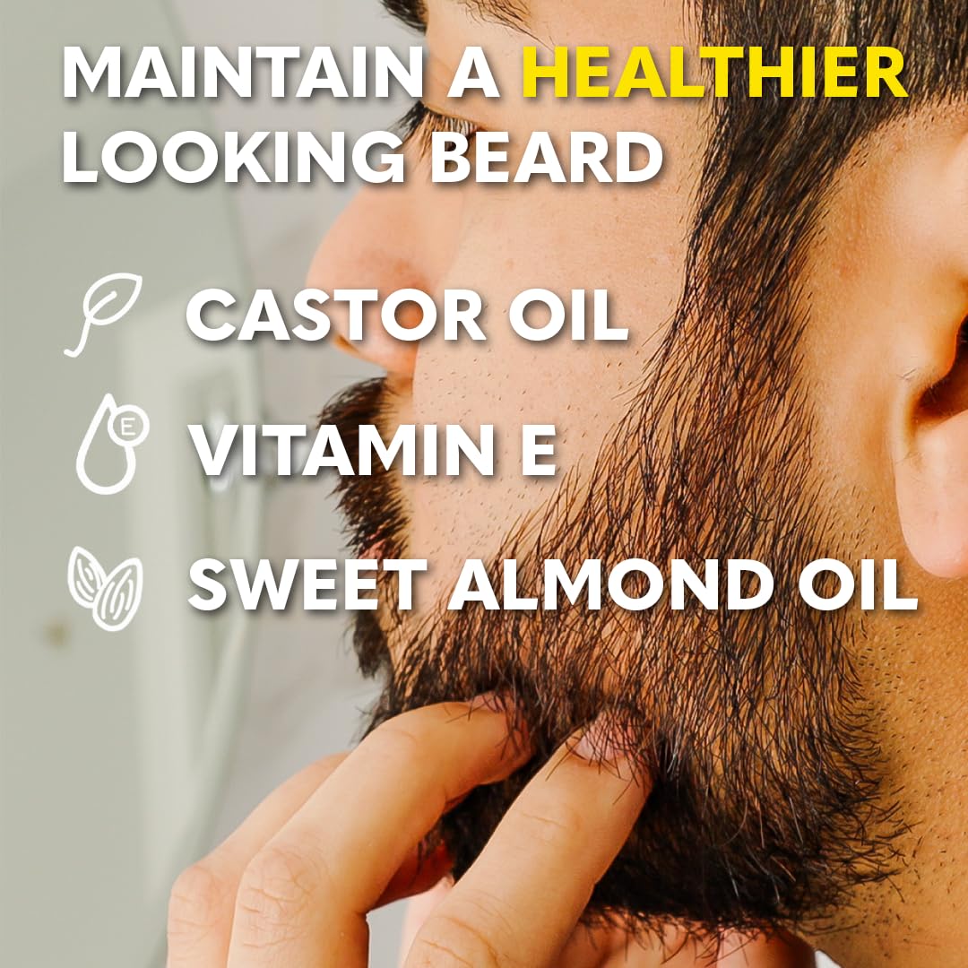 Premium Beard Kit for Men - Grooming & Care Kit - Cedar & Sandalwood Oil, Sandalwood Balm, Shampoo, Brush, Comb
