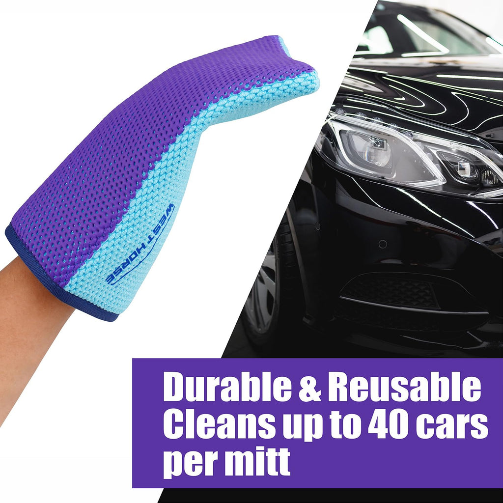 Auto Detailing Clay Bar Mitt, Detailing Clay Mitt for Paint, Glass, Wheels, Car’s Paint Claying, Paint Prep for Wax