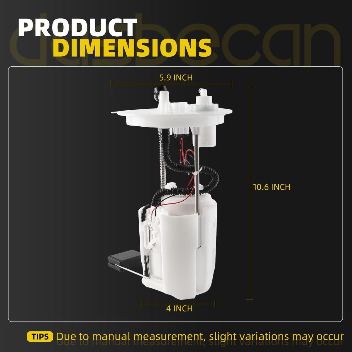 Dasbecan Fuel Pump Assembly Compatible With Honda