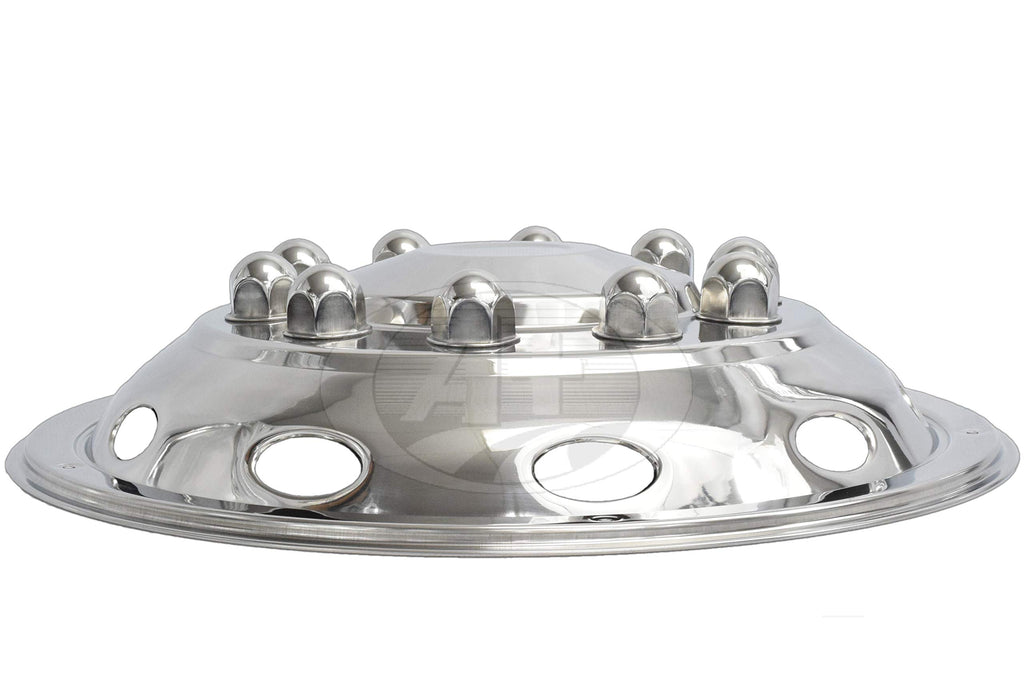 Deluxe Front Wheel Simulator Cover 22.5" with Universal Locking-Ring Mount 50225F