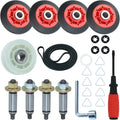 4392067 Dryer Repair Kit with WPW10314173 Dryer Drum Roller | 279640 Dryer Idler Pulley, 661570V Dryer Belt W10359271