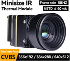 Thermal Camera Fpv 256/384/640 9MM Thermal Imaging Camera For FPV Drones With CVBS Interface Micro Imager Module(256X192 9mm CVBS)