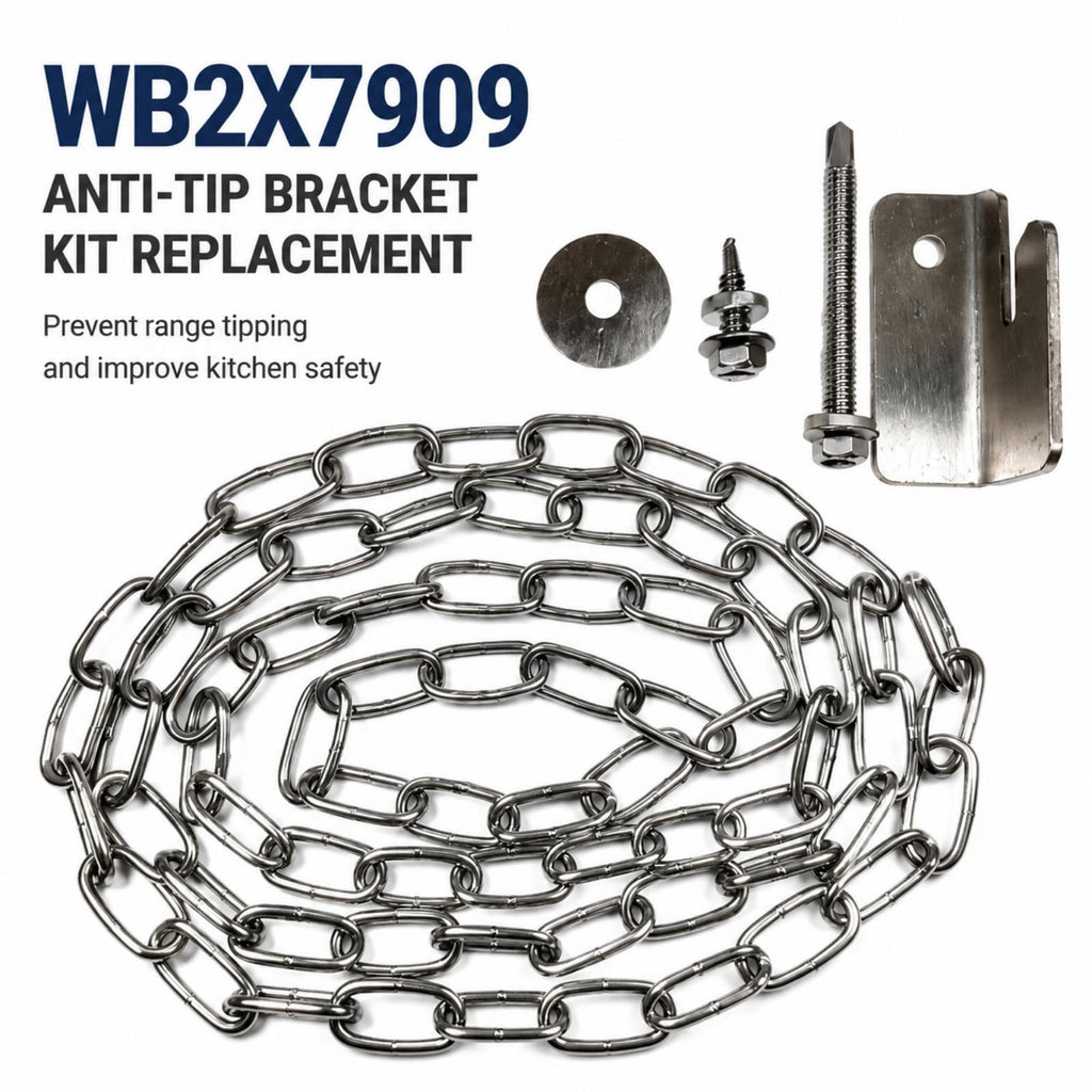 WB2X7909 Anti-Tip Bracket Kit Replacement for GE Range, Replaces WB02X7909