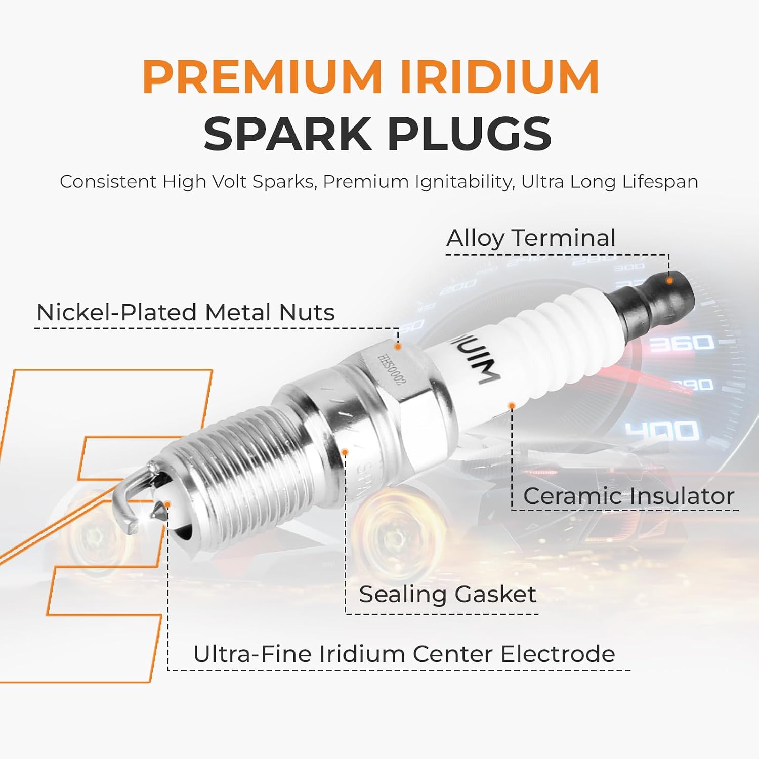Coil Packs & Iridium Spark Plugs & Wires Kit Fit for Buick Pontiac 3.8L | Fit for 1990-2005 LeSabre LaCrosse Lucerne