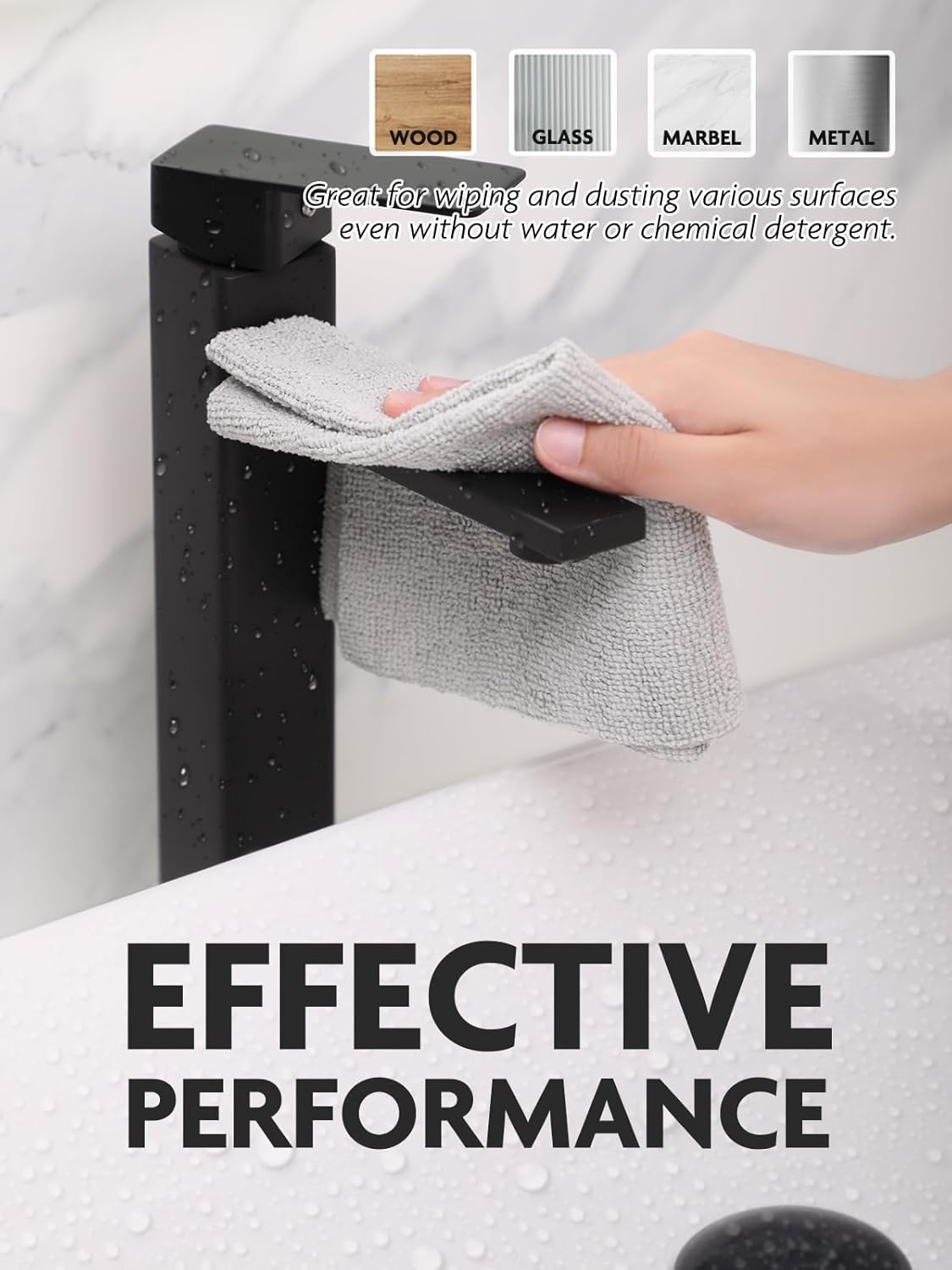 Microfiber Cleaning Cloth Roll -60 Pack, Tear Away Microfiber Towels, 12" x 12", Reusable, Washable, Scratch Free
