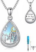 Urn Necklaces for Ashes Moonstone Cremation Necklace