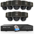 5MP Security Camera System PoE, 4K 8CH NVR 2TB HDD, PD54B0808-5M