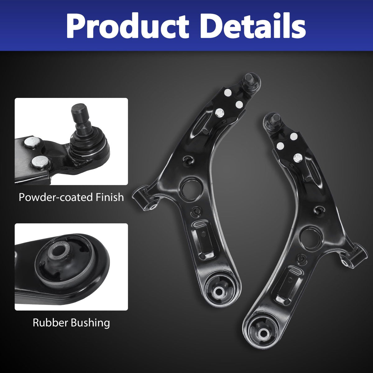 HAWK BROTHER Control Arm, Front Lower 2PCS Suspension Kit