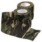 Camouflage Tapes, 2PCS 14.8ft Long self-Adhesive Camo Wrap, Elastic Camo Duct Tape, Cuttable Reusable Form Tape for