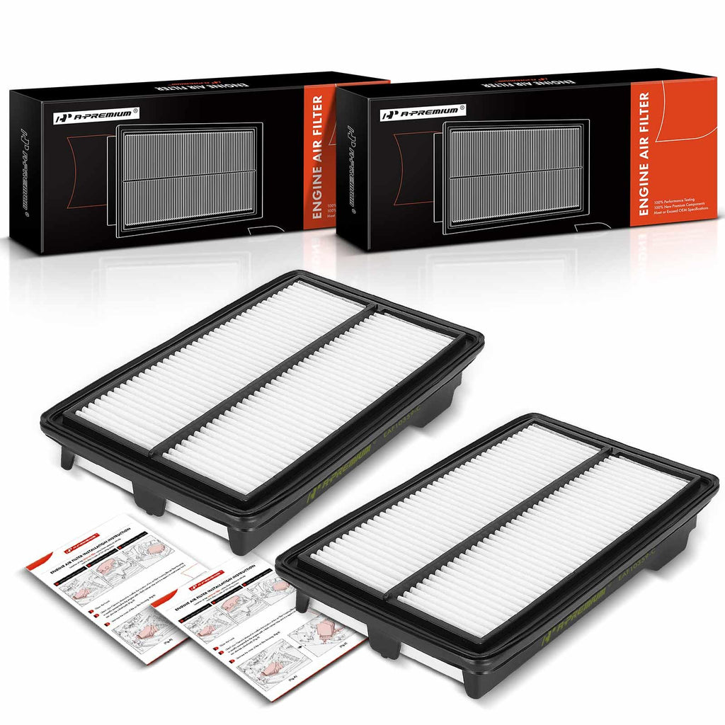 A-Premium 2-PC Engine Air Filter Compatible with Honda