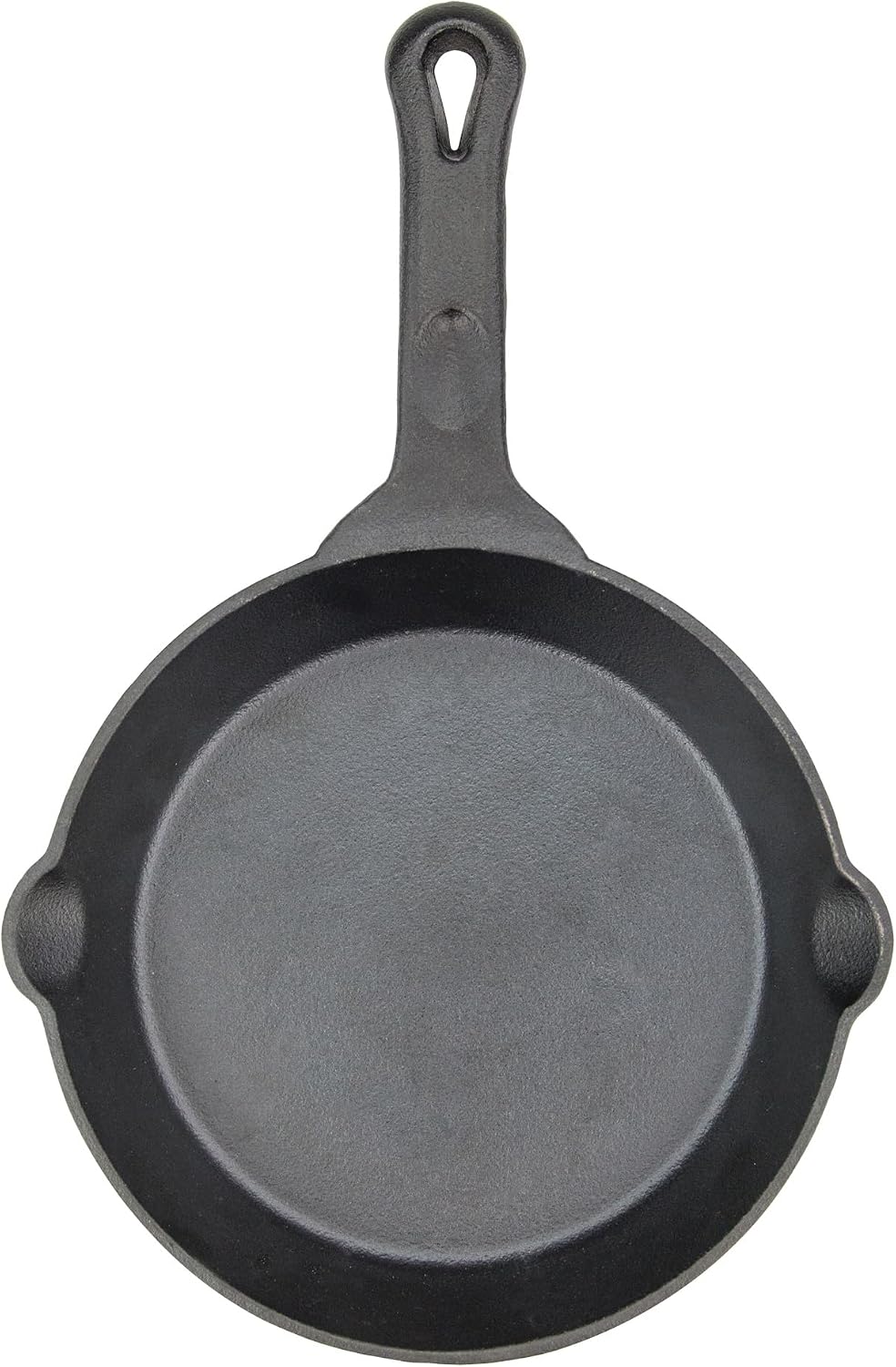 8" Black Cast Iron Skillet with Handle