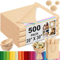 500 Sheets Kraft Tissue Paper Bulk 20 x 30 Inch for Wrapping Packaging