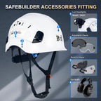 Construction Safety Helmet ABS Hard Hat Adjustable Ventilation System Hardhats Industrial Work Head Protection for