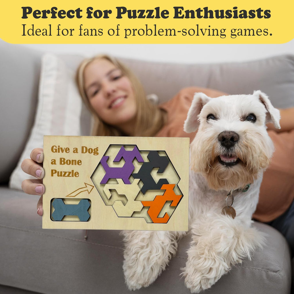 Give a Dog a Bone – Montessori Toys & Wooden Puzzles for Kids & Adults, Educational Toys for Families & Teen Games