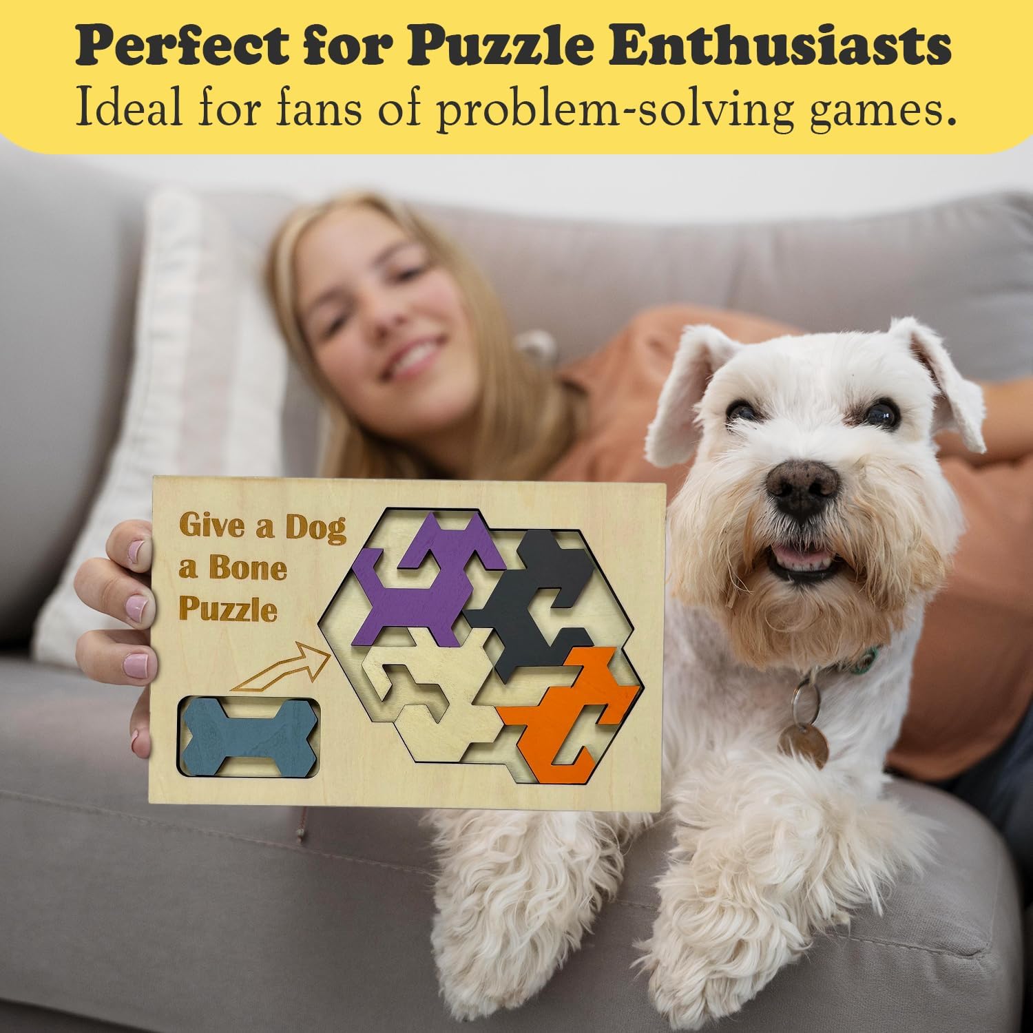 Give a Dog a Bone – Montessori Toys & Wooden Puzzles for Kids & Adults, Educational Toys for Families & Teen Games
