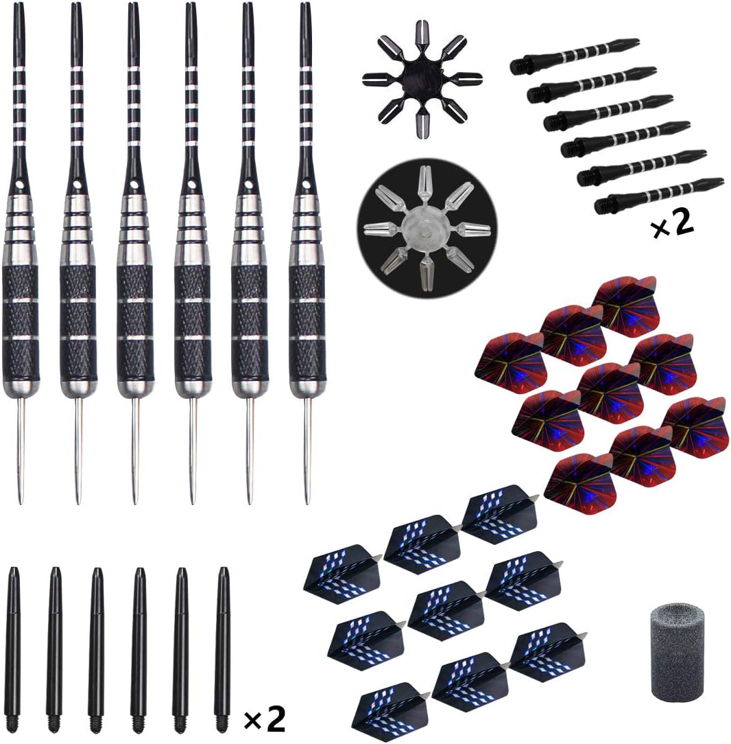 Darts Metal Tip Set,Steel Tip Darts,12pcs 22g,Gift Box,Mens Gifts | Darts Set for Dartboard, Man Cave Decor, Bars