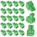 20 PCS KF2EDG 3.81mm Spacing 2 Pin Pluggable PCB Angle Screw Terminal Block Plug Connector Socket Panel Mount DIY